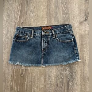 Vintage Volcom Mini Jean Skirt
